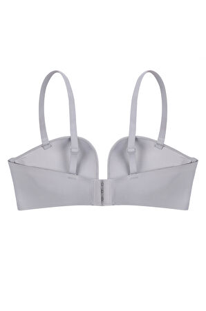 Derin Dekolte Destekli Dikişsiz Sütyen