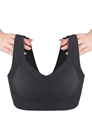 Balensiz Lazer Dikişsiz Çıkarılabilir Pedli Kalın Askılı Görünmez Sütyen
