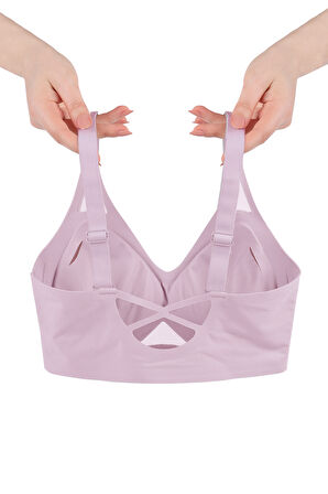 Balensiz Push Up Dikişsiz Çıkarılabilir Pedli Nefes Alan Sporcu Sütyen