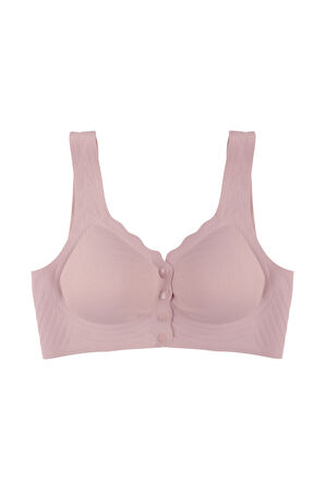 Balensiz Lazer Dikişsiz Kaplı Önden Kopçalı Sütyen Büstiyer