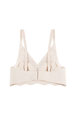 Balensiz Lazer Dikişsiz  Dilim Detaylı Dekolteli Sütyen