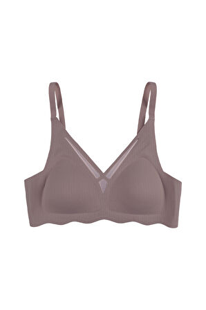 Balensiz Lazer Dikişsiz  Dilim Detaylı Dekolteli Sütyen