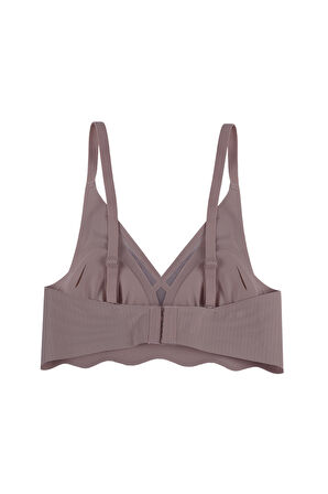 Balensiz Lazer Dikişsiz  Dilim Detaylı Dekolteli Sütyen