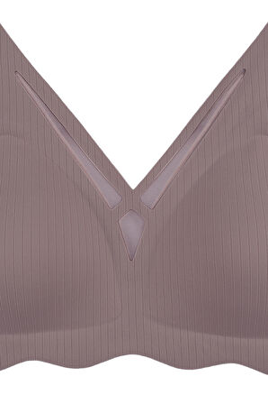 Balensiz Lazer Dikişsiz  Dilim Detaylı Dekolteli Sütyen