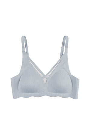 Balensiz Lazer Dikişsiz  Dilim Detaylı Dekolteli Sütyen