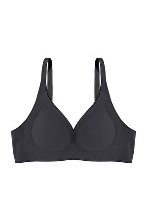 Balensiz Lazer Dikişsiz Kaplı Dekolteli Büstiyer Sütyen