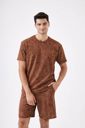 Erkek Şortlu Cepli Pijama Takımı