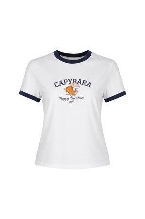Kadın Capybara Baskılı Pamuklu Şortlu Pijama Takımı