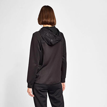 LESCON 25B-2001 Kadın Koşu Fermuarlı Kapüşonlu Üst