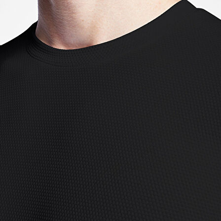 LESCON 25S-1298-25N ERKEK KISA KOL TİŞÖRT SİYAH