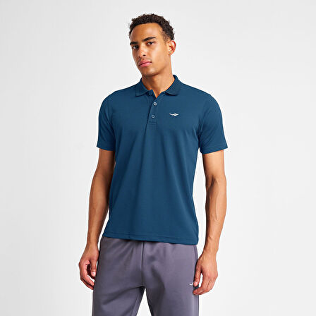 LESCON 25S-1297-25N ERKEK KISA KOL POLO TİŞÖRT KOZMİK SAFİR
