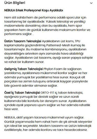 LESCON NEBULA SİYAH KOŞU VE YÜRÜYÜŞ ANATOMİK SPOR AYAKKABISI