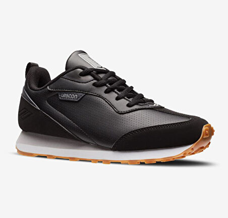 LESCON MOTIVA SİYAH COMFORT CASUAL KOŞU VE YÜRÜYÜŞ SPOR AYAKKABISI