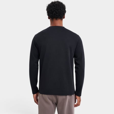 Lescon 26S-1261-26N Uzun Kollu Tişört Siyah Bisiklet Yaka Casual M Beden