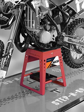 Torque-MX Sabit Motosiklet Sehpası SS1 Kırmızı