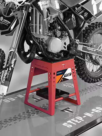 Torque-MX Sabit Motosiklet Sehpası SS2 Kırmızı