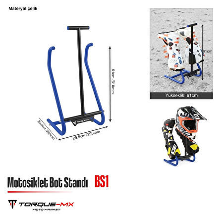 Torque-MX Motosiklet Bot Standı BS1 Lacivert