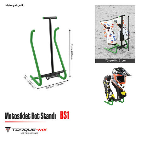 Torque-MX Motosiklet Bot Standı BS1 Yeşil