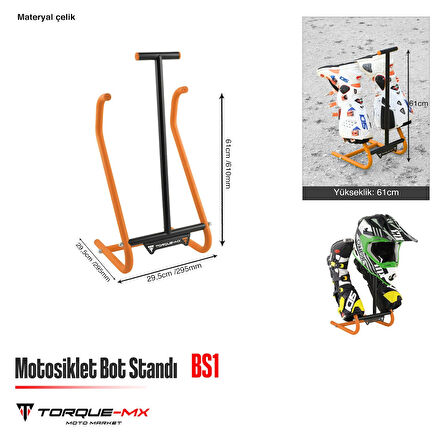 Torque-MX Motosiklet Bot Standı BS1 Turuncu
