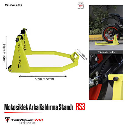 Torque-MX Maşadan Arka Kaldırma Standı RS3 Sarı