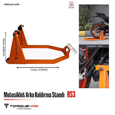 Torque-MX Maşadan Arka Kaldırma Standı RS3 Turuncu