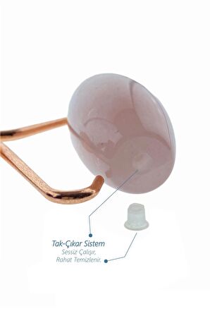Pembe Kuvars (quartz) Face Roller Ve Kalp Guasha Ikili Set Doğaltaş Gua Sha