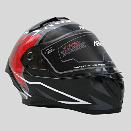 Arwic Pro Model Kapalı (Full Face) Motosiklet Kaskı – AR939