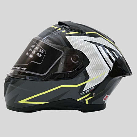 Arwic Pro Model Kapalı (Full Face) Motosiklet Kaskı – AR939