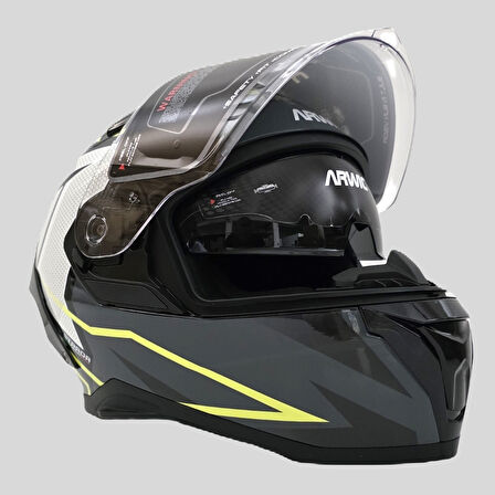 Arwic Pro Model Kapalı (Full Face) Motosiklet Kaskı – AR939