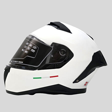 Arwic Mat Kapalı (Full Face) Motosiklet Kaskı – AR939