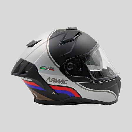Arwic Retroline Full Face Motosiklet Kaskı - AR939 - ECE-R 22.06
