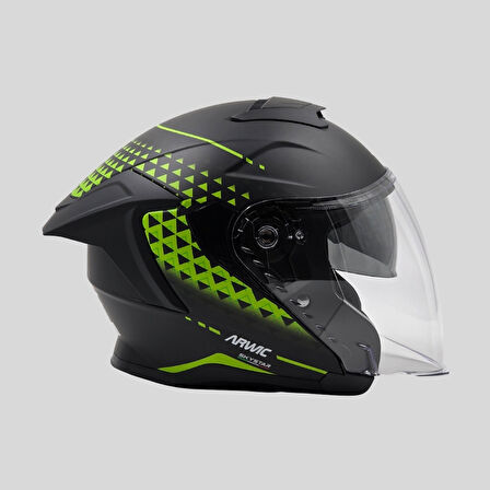 Arwic Skystar Yarım Kask Motosiklet Kaskı - AR836 - ECE-R 22.06