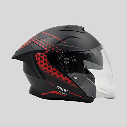 Arwic Skystar Yarım Kask Motosiklet Kaskı - AR836 - ECE-R 22.06
