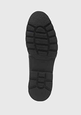 Siyah Deri Casual Ayakkabı