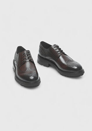 Kahverengi Deri Casual Ayakkabı