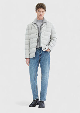 Açık Gri Regular Fit Spor Ceket