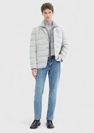 Açık Gri Regular Fit Spor Ceket