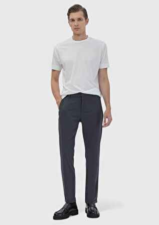 Koyu Gri Düz Örme Jogging Fit Casual Pantolon