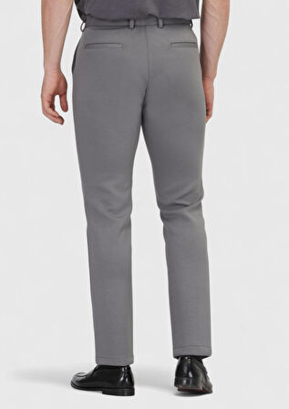 Antrasit Düz Örme Jogging Fit Casual Pantolon