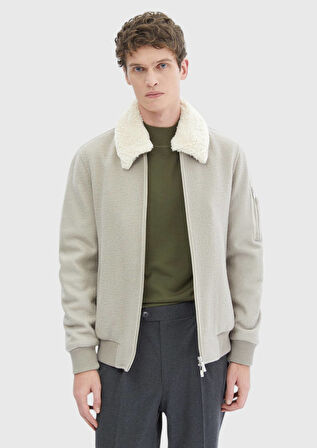 Vizon Regular Fit Casual Dokuma Mont