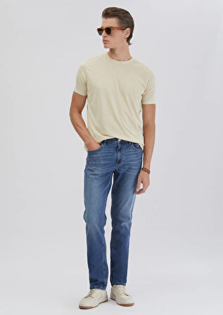 Taş Düz Bisiklet Yaka T-Shirt