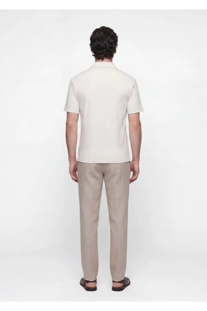 Taş Düz Polo Yaka T-Shirt