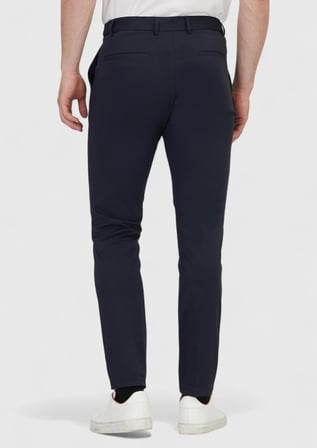 Lacivert Düz Örme Jogging Fit Casual Pantolon