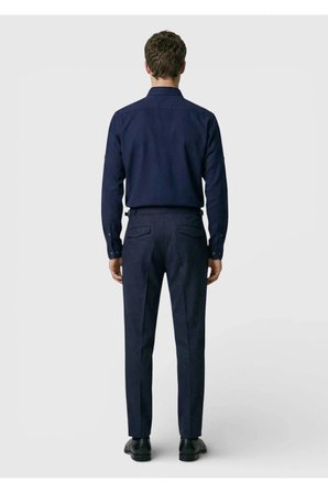 Lacivert Düz Casual Fit Dokuma Casual Gömlek