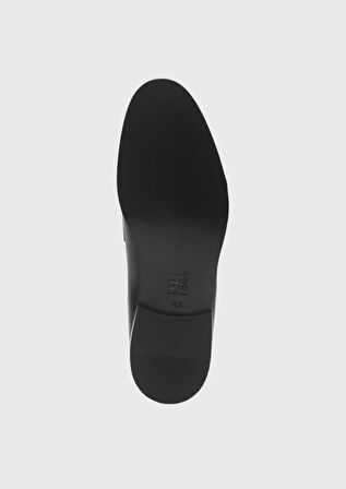 Siyah Deri Casual Loafer