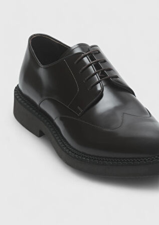 Kahverengi Deri Casual Ayakkabı