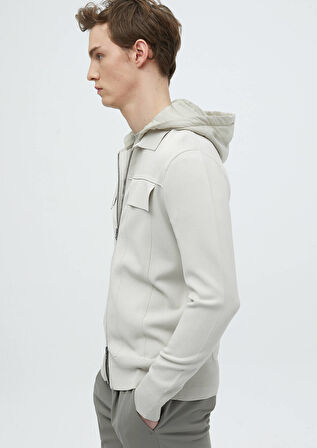 Taş Polo Yaka Düz Örgü Hırka