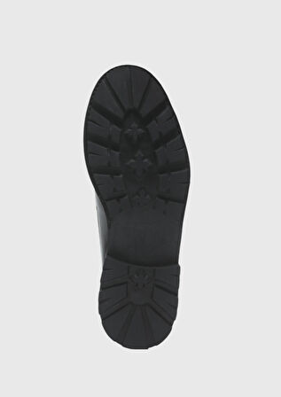 Siyah Deri Casual Ayakkabı