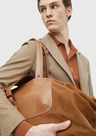 Deve Tüyü Düz Shirt Shoulder Slim Fit %100 Pamuk Ceket