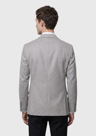 Bej Düz Regular Fit %100 Kaşmir Ceket